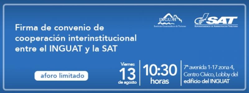 Convenio INGUAT - SAT 13 agosto
