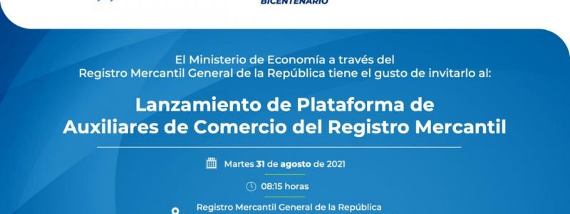 Invitación Conferencia de Prensa en Sede del Registro Mercantil,  7ma. Ave. 7-61, Zona 4.