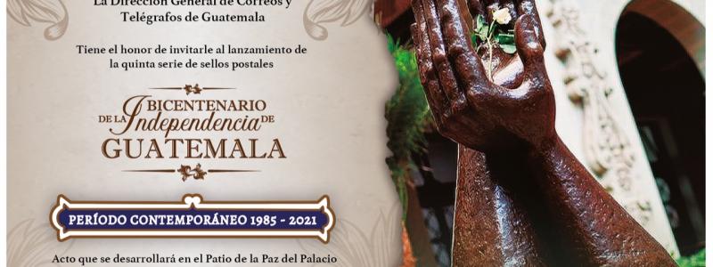 Invitación a medios de comunicación al lanzamiento de la quita emisión de sellos postales de Bicentenario. 