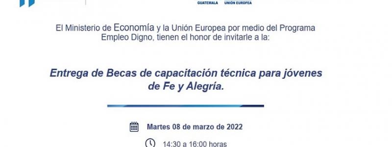 Entrega del primer paquete de becas financiadas por la UE.