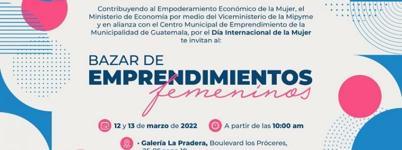 Este bazar se llevará a cabo en el municipio de Guatemala.