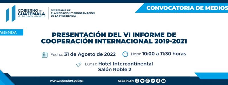 VI Informe de Cooperación Internacional 2019-2021