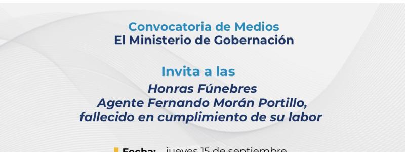 Convocatoria a medios de comunicación 