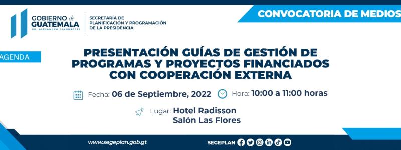 Guías de gestión de programas y proyectos financiados con cooperación externa