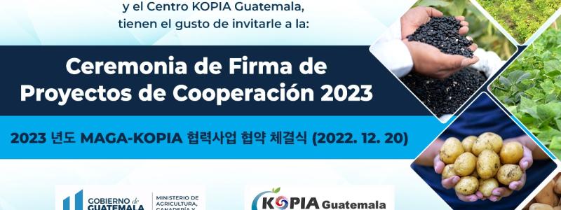 Ceremonia de Firma de Proyectos de Cooperación 2023