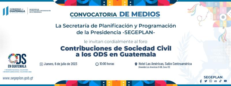 Contribuciones de Sociedad Civil a los ODS en Guatemala