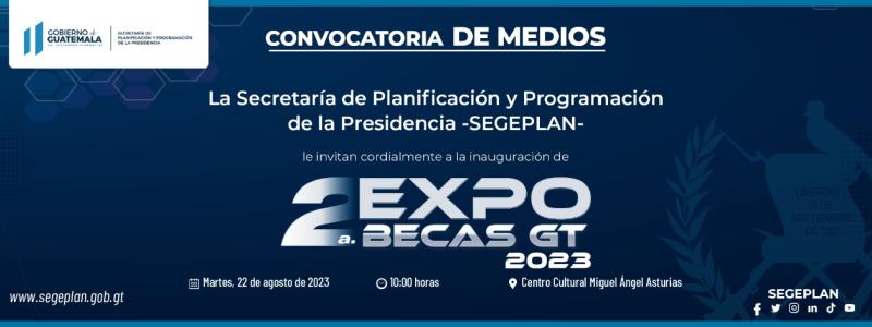 Ceremonia de Inaguración 2da Expo Becas Gt 2023