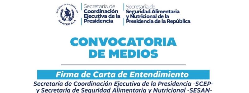 SCEP Y SESAN FIRMARÁN CARTA DE ENTENDIMIENTO