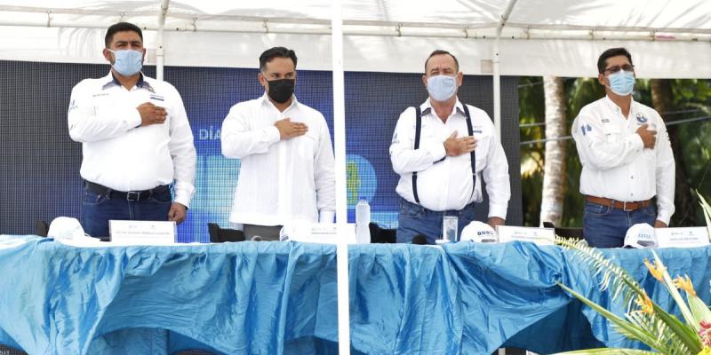 Presidente Alejandro Giammattei en Livingston, Izabal.