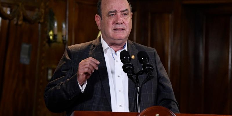 Presidente Alejandro Giammattei sobre medidas de bioseguridad