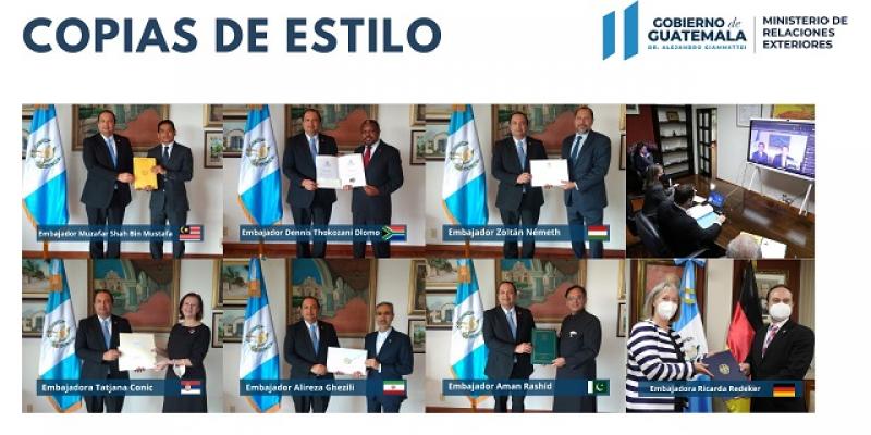7 países presentan Copias de Estilo a canciller de Guatemala