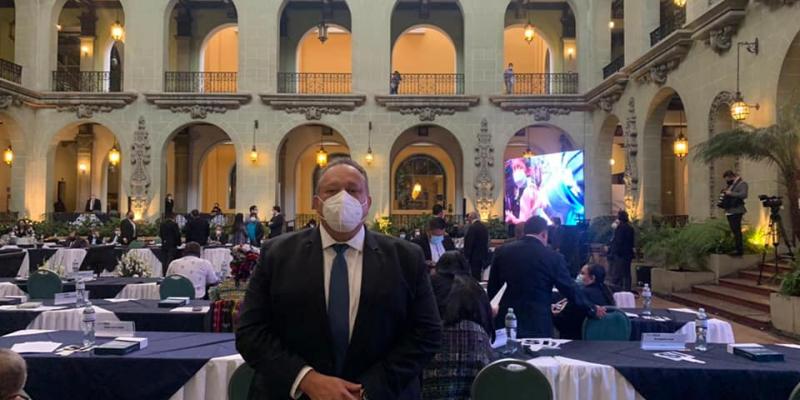 Ing. Luis Ruano participando en CONADUR