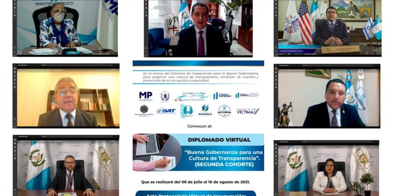 Inauguración del diplomado interinstitucional virtual “Buena Gobernanza para una Cultura de Transparencia”.