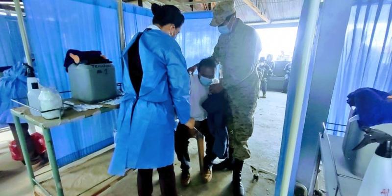 Reservistas Militares apoyan el Plan de Vacunación Nacional contra Coronavirus, COVID-19