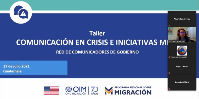 Taller virtual de comunicación en crisis e iniciativas MICIC.