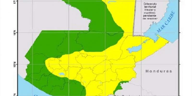 Perspectiva climática de agosto a octubre 2021. Fuente: INSIVUMEH.