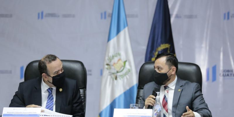 Gobernación presenta avances sobre seguridad al mandatario Giammattei