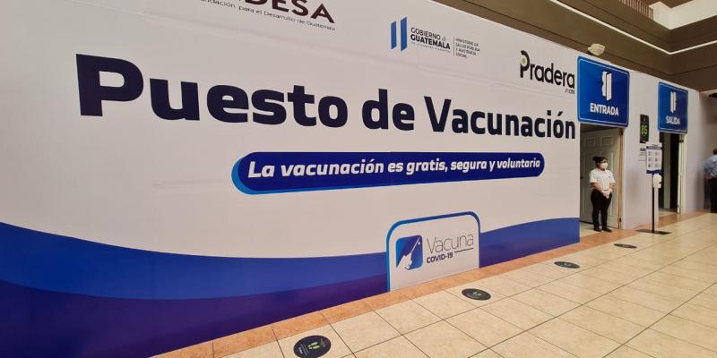 Puesto de Vacunación en Huehuetenango