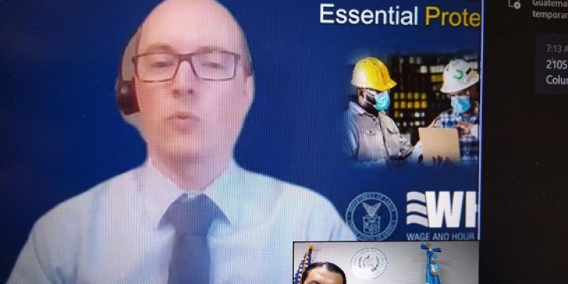 Reunión virtual con Departamento de Trabajo de EE. UU.