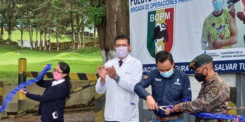 Habilitación de puesto de vacunación en San Marcos.