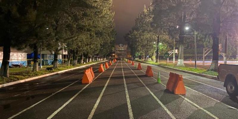 Puesto de vacunación vehicular Campo de Marte