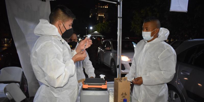 Horario puestos de vacunación.