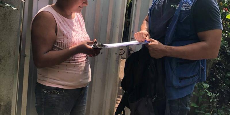 Llenado de FECS para usuaria de Bono Social en Escuintla