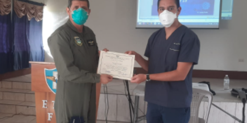 Escuela Técnica Militar de Aviación se capacita sobre las medidas y precauciones para prevenir el Coronavirus, COVID-19