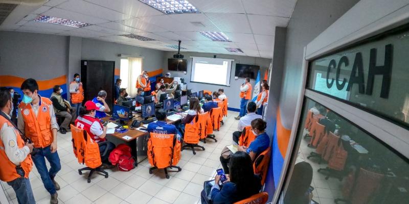 Coordinación de acciones dentro del CCAH. Foto de archivo.