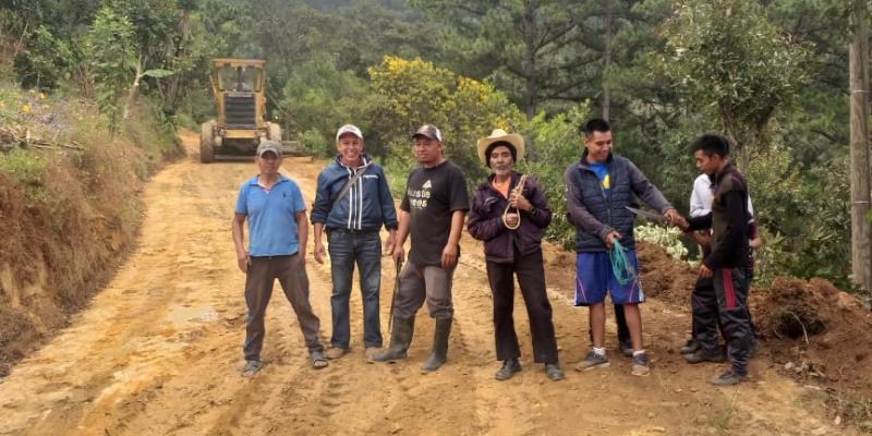  Más de 43 kilómetros de mantenimiento a carreteras rurales en comunidades de Pachalum, Quiché, en beneficio de 14 mil habitantes