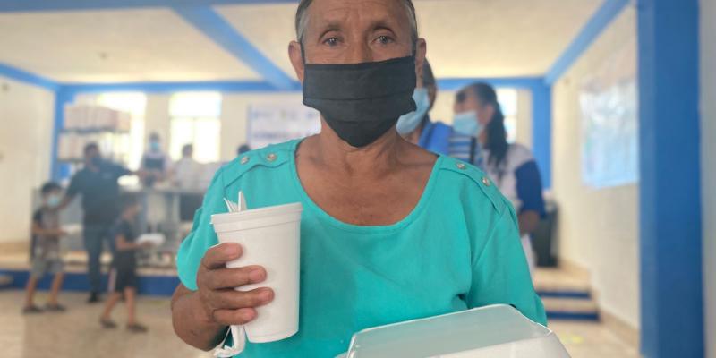 Usuaria de Comedor Social en Sansare, El Progreso