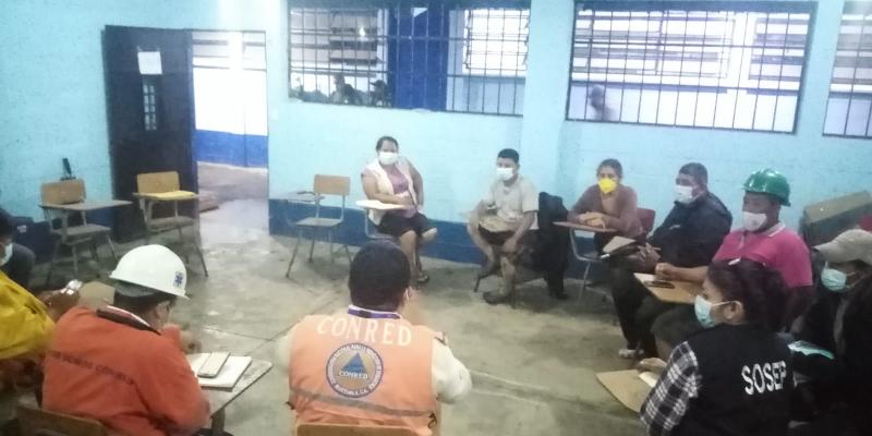 En cumplimiento al Plan Nacional de Respuesta, SOSEP habilitó un albergue en el Municipio de Patulul, Suchitepéquez, en donde se reportaron viviendas inundadas.