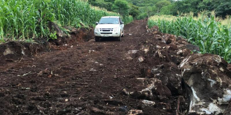 Avanza la interconexión de caminos en comunidades de Conguaco, Jutiapa