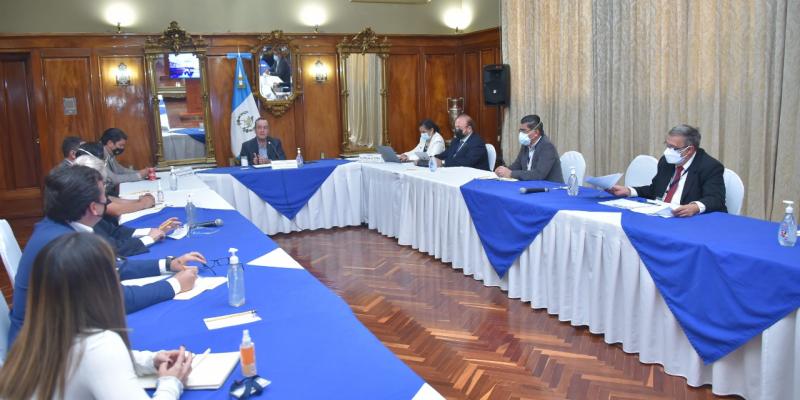 Reunión del presidente de la república. 