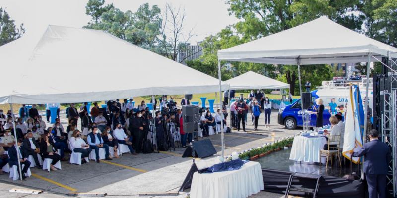 Subsecretaria Presidencial de la Mujer asiste al lanzamiento oficial de las unidades móviles para la prevención de la violencia sexual, explotación y trata personas -UNIVET-