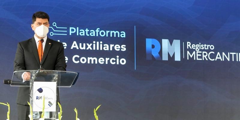 El Viceministro de Asuntos Registrales, Roberto Alonzo, durante la presentación del portal.