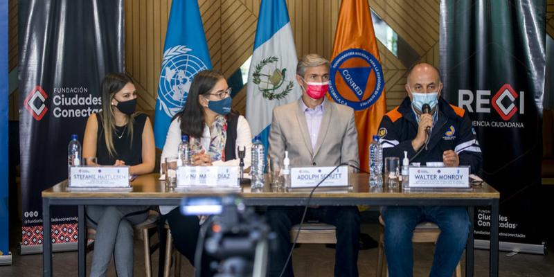 Palabras del Subsecretario de Gestión de Reducción del Riesgo de la CONRED, Walter René Monroy Valenzuela.