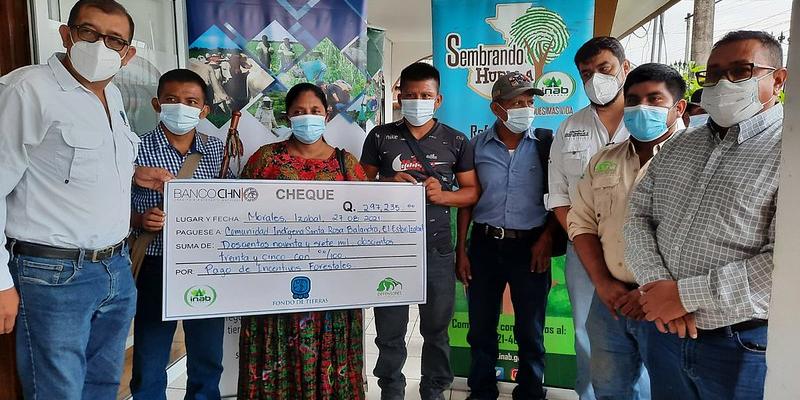 Comunidad San Rosa Balandra recibió Incentivo Forestal