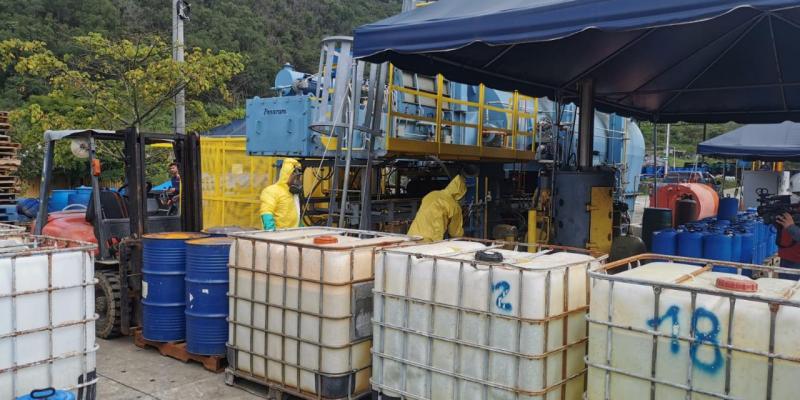 Trasladan en seis meses 670 toneladas métricas de Precursores y Sustancias Químicas