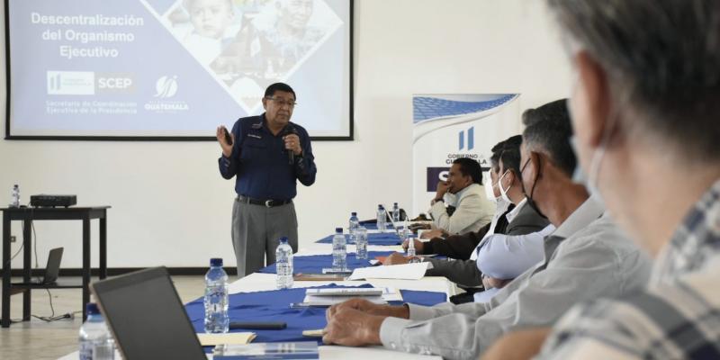 SCEP presenta ruta de descentralización en Sacatepéquez