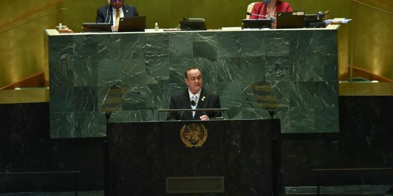 presidente Giammmattei en la ONU