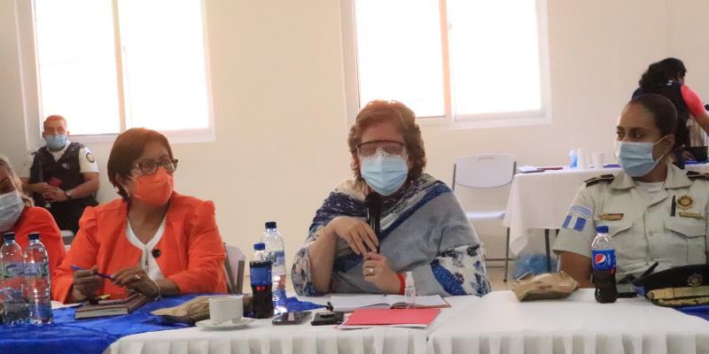 Secretaria Presidencial de la Mujer, Ana Leticia Aguilar Theissen. 