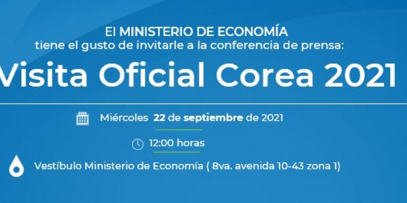 El Ministerio de Economía, junto a representantes de sectores productivos de Guatemala informarán sobre los objetivos de la visita oficial a Corea del Sur.