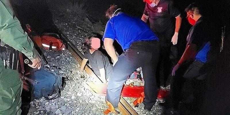 Guatemalteca herida en Texas. Foto de Patrulla Fronteriza.