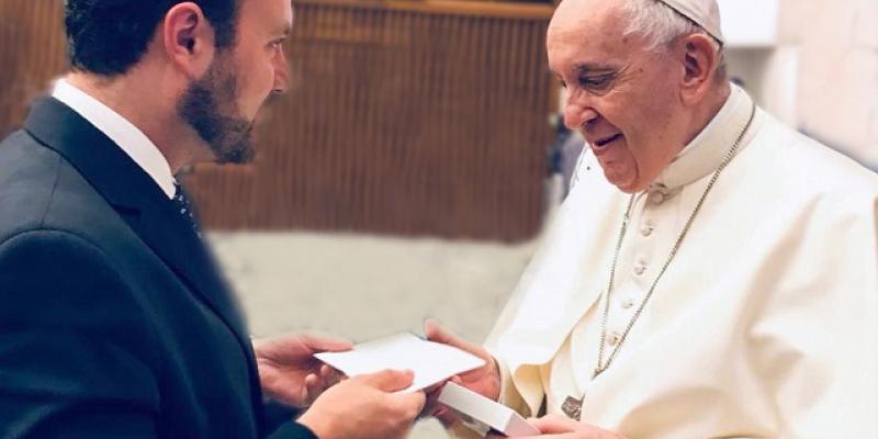 Pedro Brolo con Papa Francisco