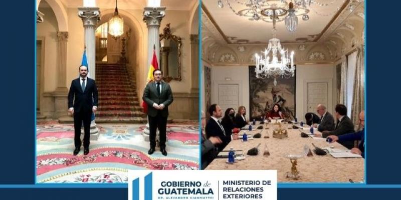 Ministros de Exteriores de Guatemala y España