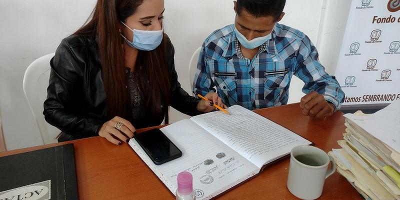 FONTIERRAS brindó capacitación a beneficiarios sobre elaboración de actas