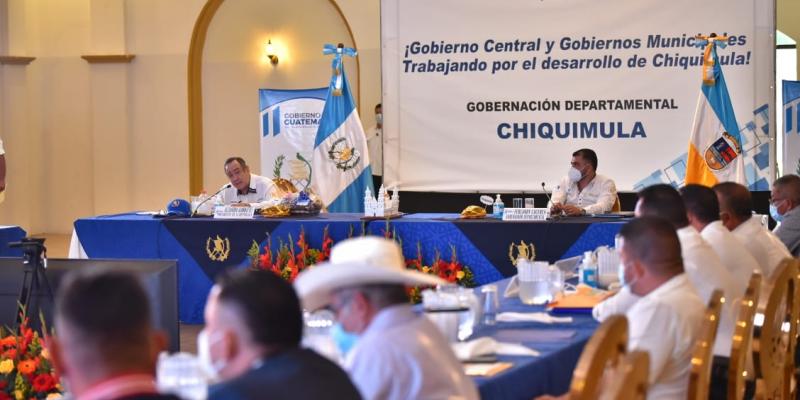 Presidente Alejandro Giammattei en Chiquimula