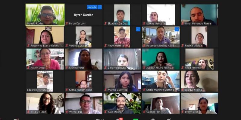 La capacitación se está llevando en el formato virtual.
