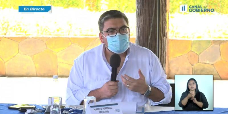 Alberto Pimentel Mata, Ministro de Energía y Minas.